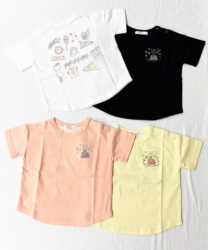 CLOUDY,FINE LATER バック刺しゅう Tシャツ 522-662003 | TAK