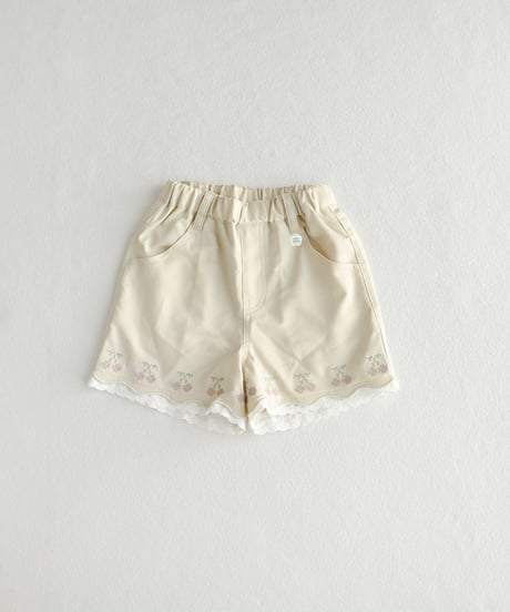 coto cotte　さくらんぼ刺繍デニムパンツ　722-664040  [ 〜140cm ]