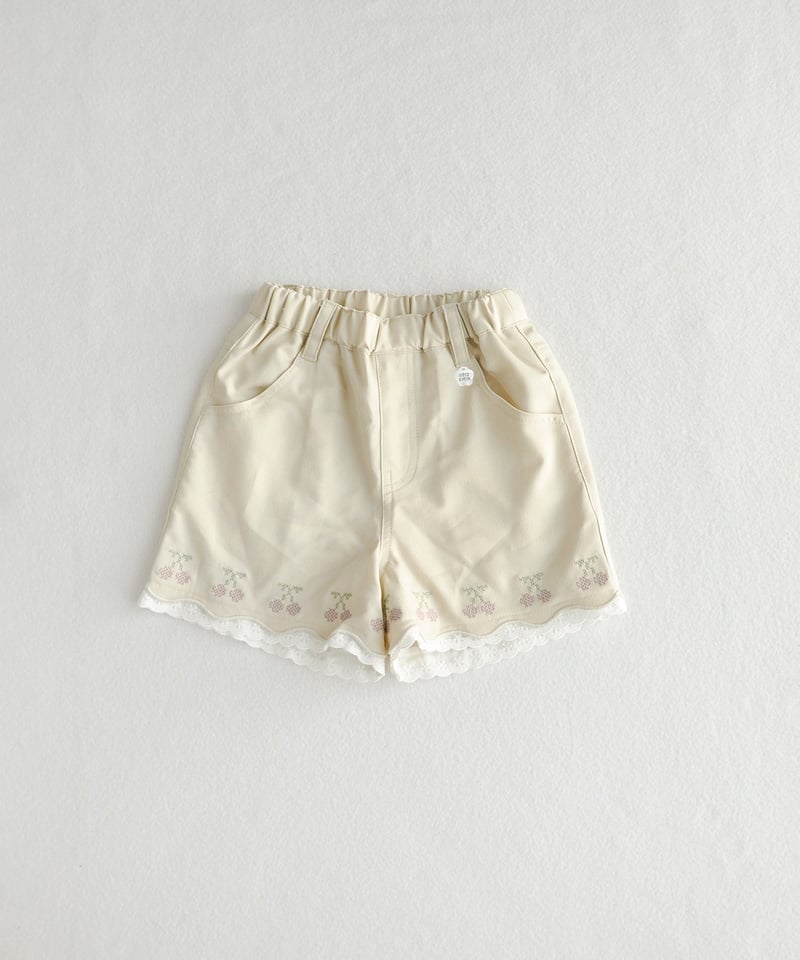 coto cotte さくらんぼ刺繍デニムパンツ 722-664040 [ 〜140cm ]