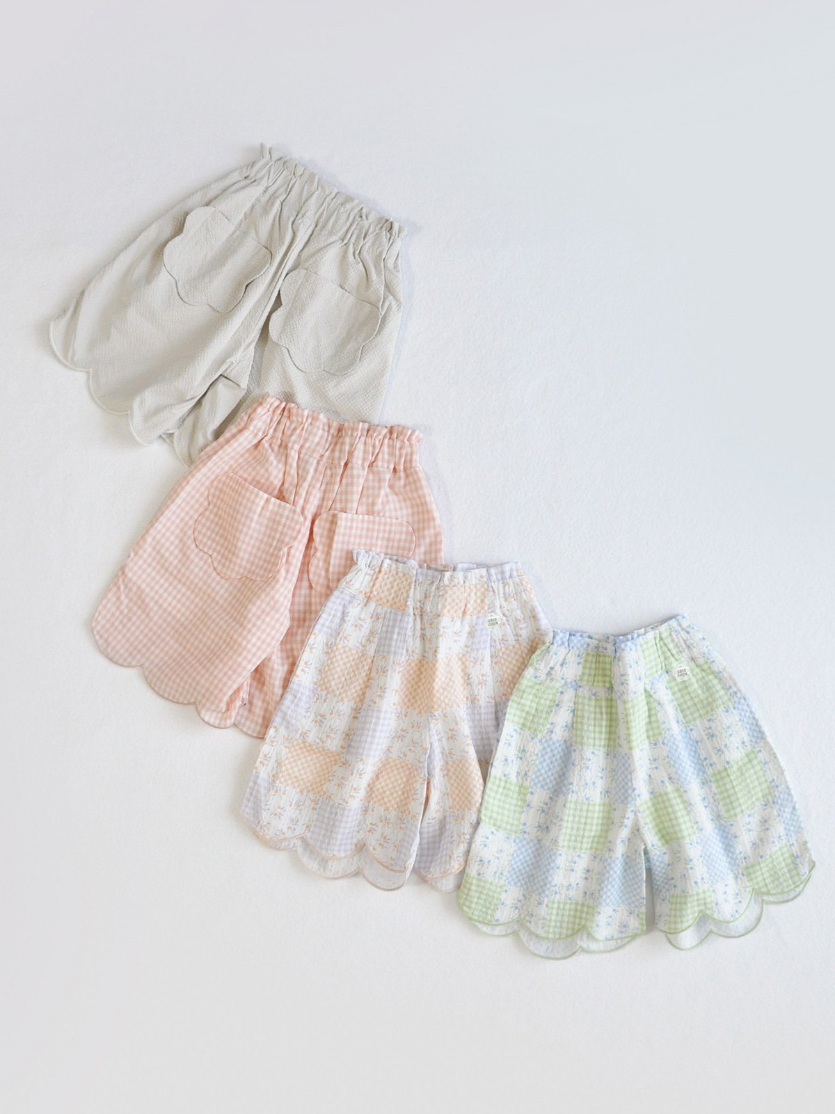 楽淘 coto cotte 夏らくスカラップパンツ（6分） 722-664034 [ 〜140cm