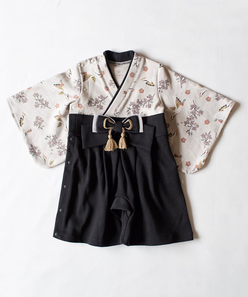 mocmof 袴ロンパース（つる柄） 622-650001 | TAKARAYA ONLINE