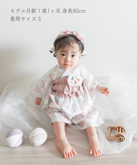 mocmof　セパレート浴衣セット（うちわ飾り付き）　622-660076