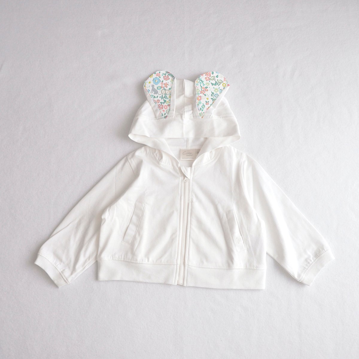 PUTUMAYO うさ耳パーカー ウサギとハート模様のパーカー プトマヨ うさ耳パーカ