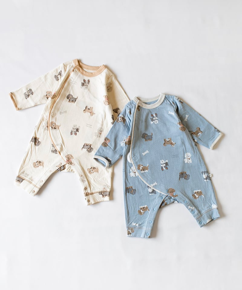 mocmof わんこ柄かんたんロンパース 622-574255 | TAKARAYA ONLI