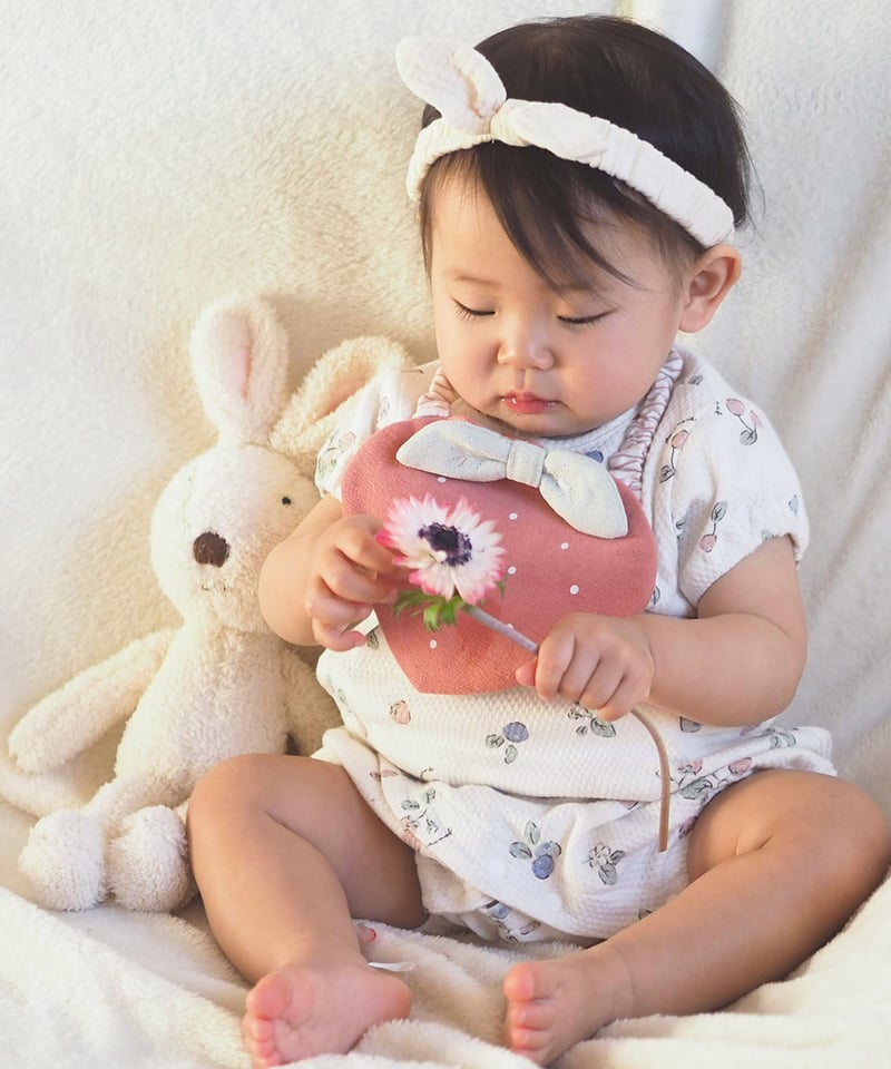 送料無料】チェリーのふりふりワンピース風スタイ