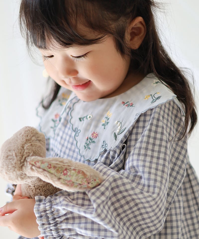 coto cotte シアー刺繍衿ワンピース 722-653037 | TAKARAYA ON