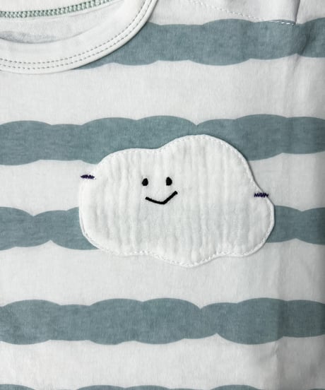 CLOUDY,FINE LATER　くもさんポケット ロンパース　522-666026