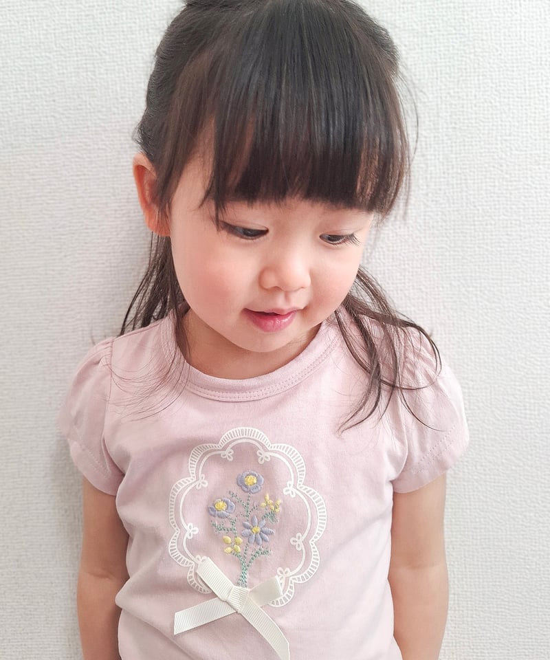 coto cotte 花刺繍モチーフTシャツ 722-664030 | TAKARAYA ON