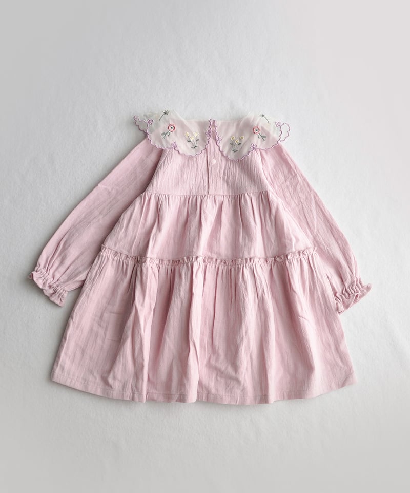 coto cotte シアー刺繍衿ワンピース 722-653037 | TAKARAYA ON