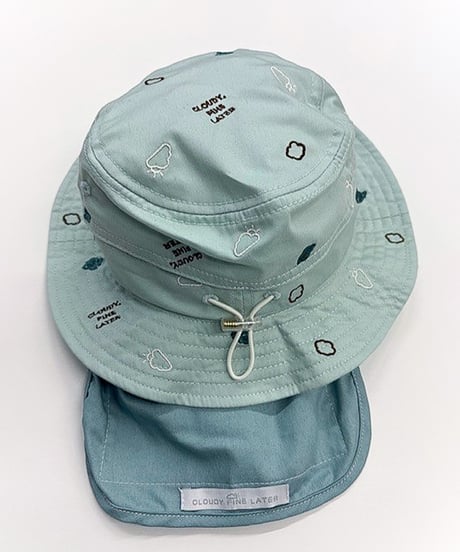 CLOUDY,FINE LATER　総柄刺しゅう サンシェードハット　522-669032