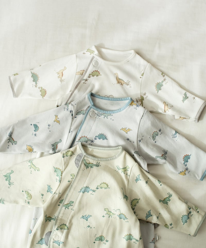 soor ploom ロンパース4-5y バイカラースウェットロンパース【N3420】