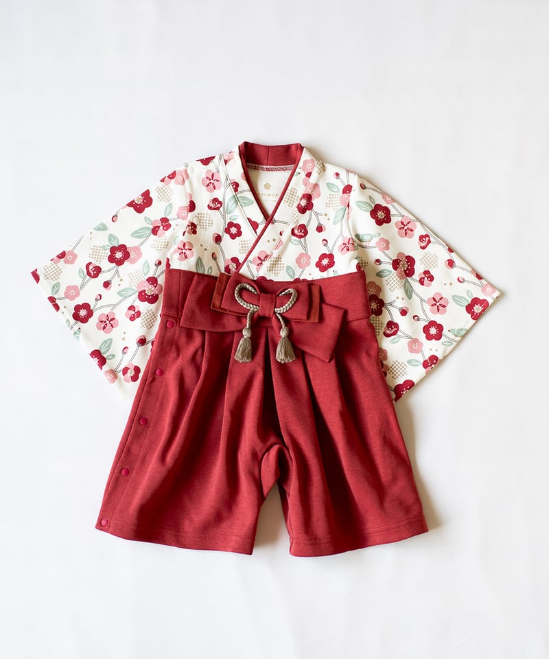 mocmof 袴 ロンパース ( うめ柄 ) 622-556000 | TAKARAYA ON mocmof 袴 ロンパース ( うめ柄 ) 622-556000 | TAKARAYA ON