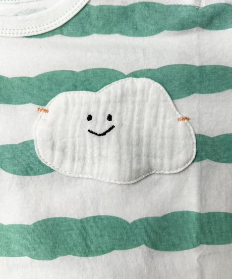 CLOUDY,FINE LATER　くもさんポケット ロンパース　522-666026