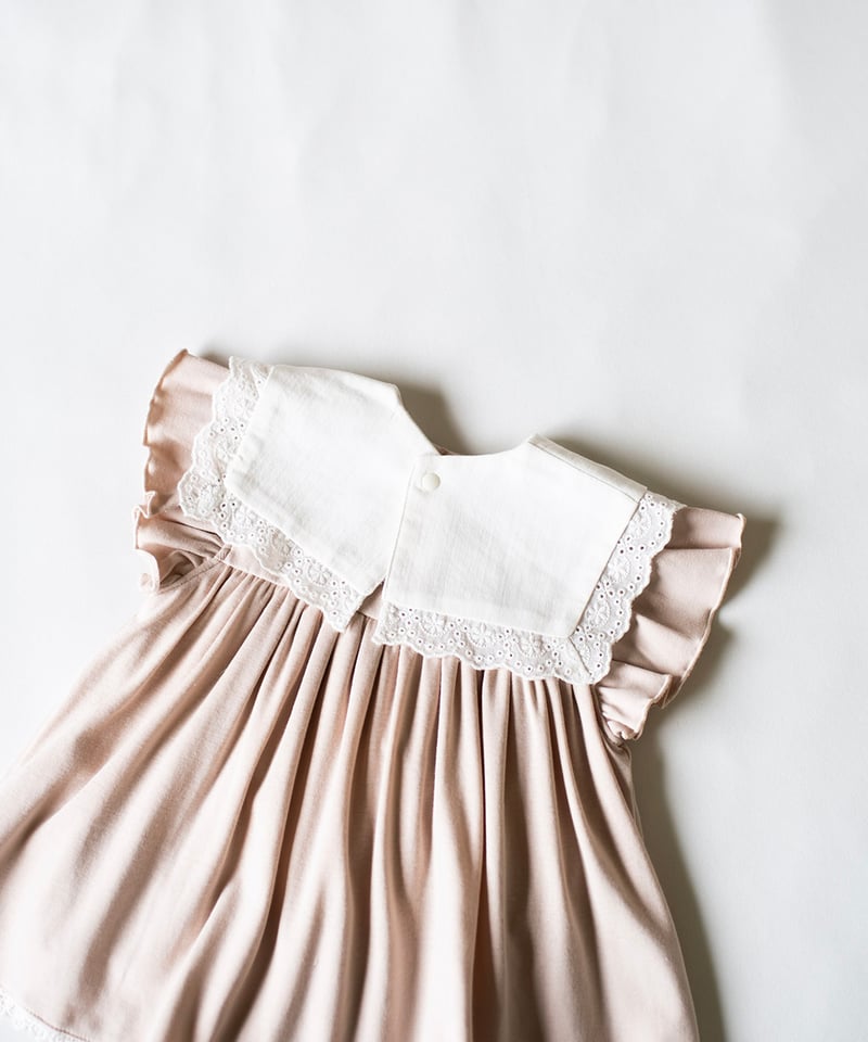 mocmof おめかし刺繡衿＋ロンパースセット 622-564174