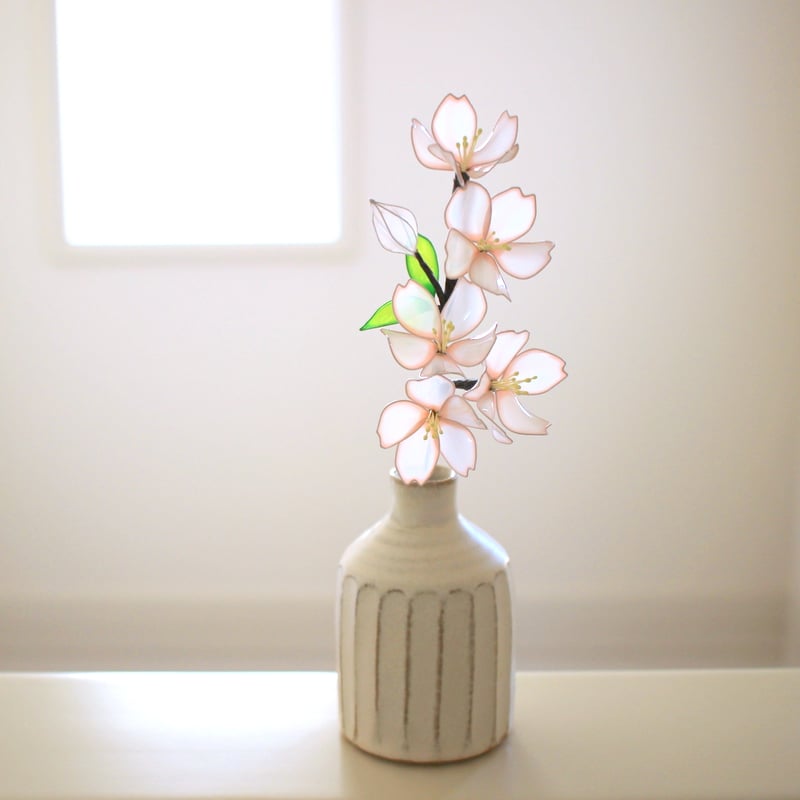 花瓶つき♪光に透ける桜〈Dip Art〉 | 透明創造室