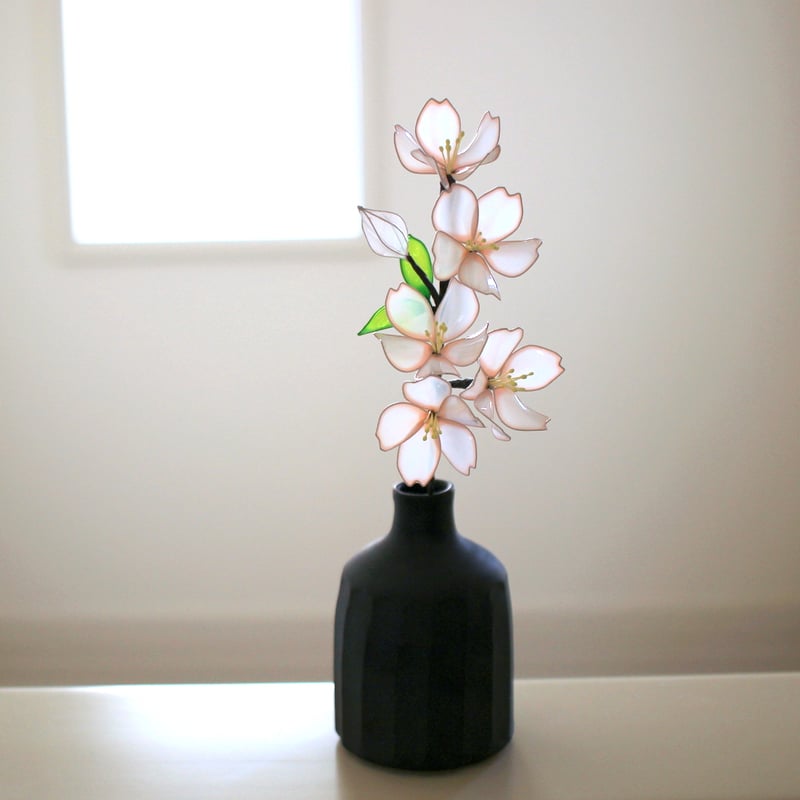 花瓶つき♪光に透ける桜〈Dip Art〉 | 透明創造室