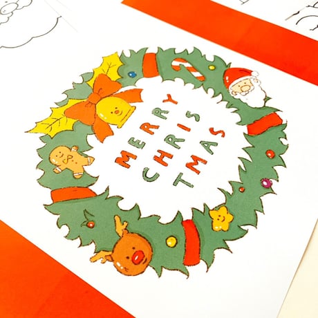 データ版┊べジパンズのクリスマスぬりえ
