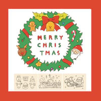 ベジパンズのぬりえ 冬・クリスマス編