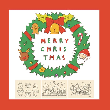 ベジパンズのぬりえ 冬・クリスマス編