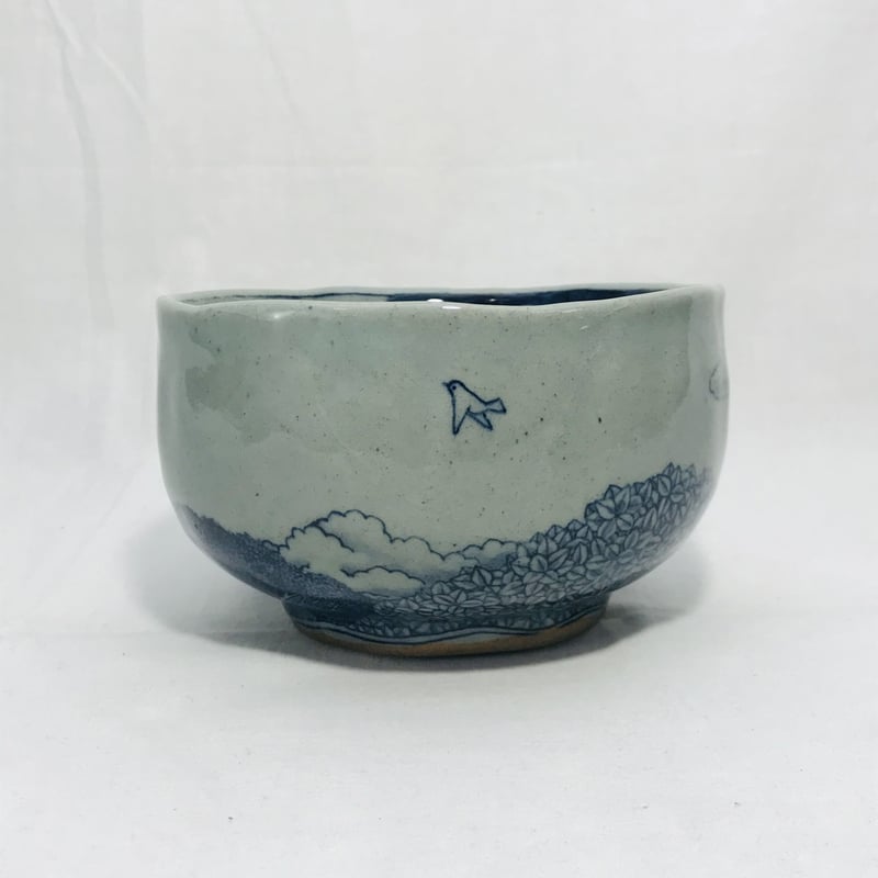 妻の作った　抹茶茶碗　陶芸　kissからはじまるミステリー　ハンドメイド　一点物 妻の作った 抹茶茶碗 陶芸 kissからはじまるミステリー