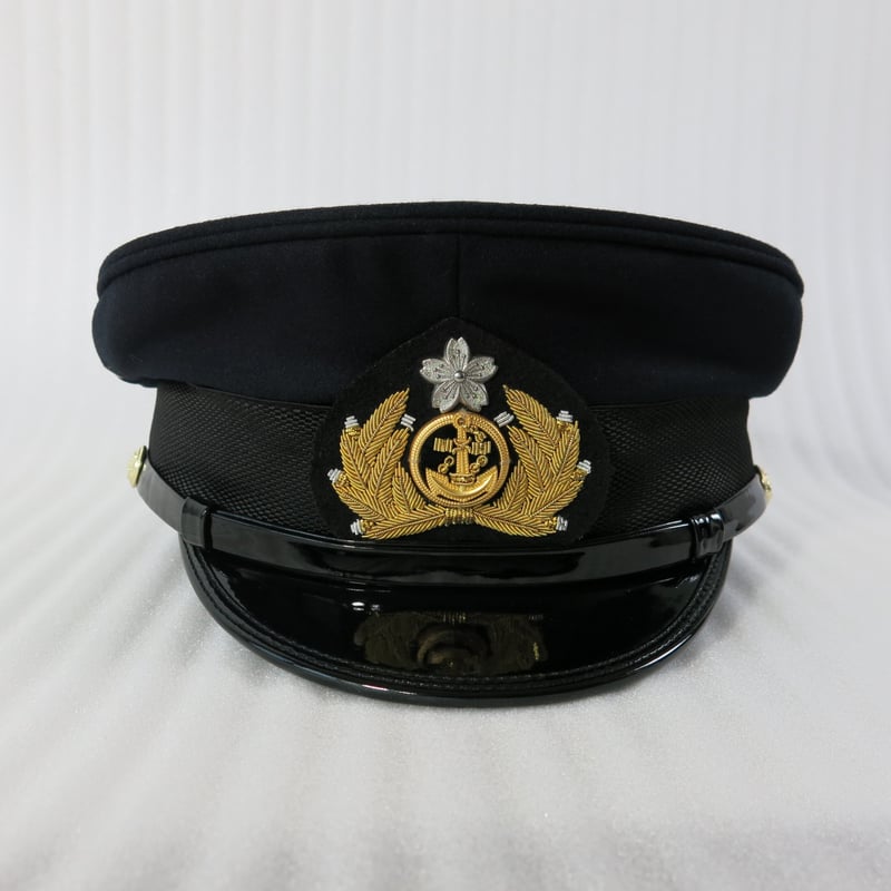 WW2 大日本帝国海軍 士官軍帽 精密複製 IJN 制帽 士官帽 前章付