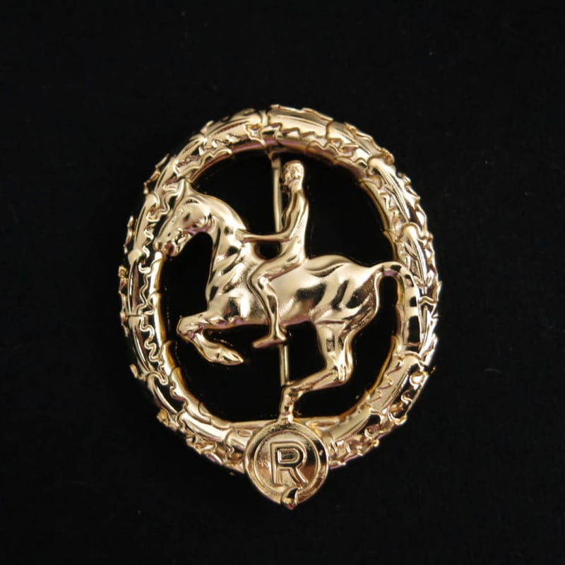WW2 ナチスドイツ軍 馬術協会章 金章 精密複製 | MilitaryX's STORE