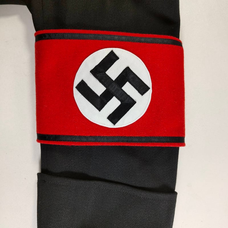 WW2 ナチスドイツ軍 アルゲマイネ SS 親衛隊 腕章 ASS 縫い付け