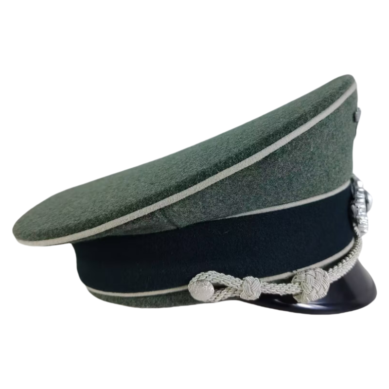 WW2 ナチスドイツ軍 陸軍 国防軍 歩兵 将校制帽 精密複製 帽章・チン