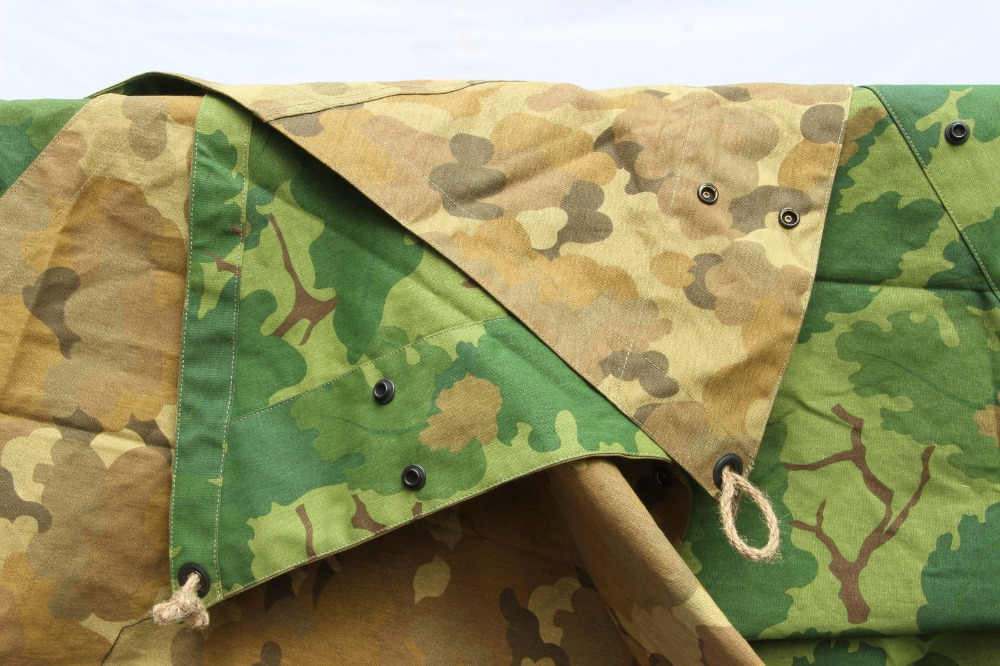 米軍旧式モデル ミッチェルパターン テントシート 迷彩柄 NAM戦 USMC