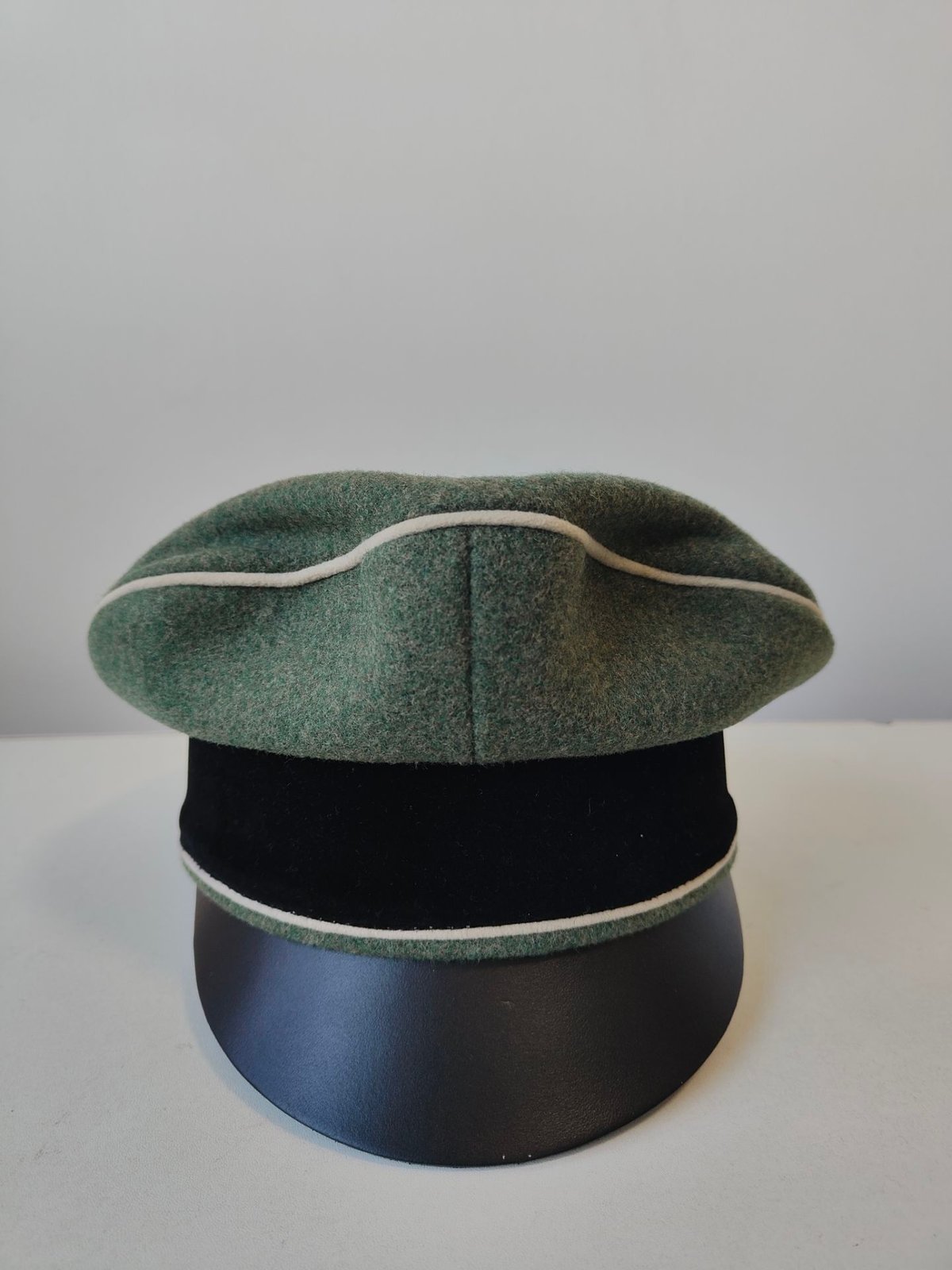 WW2 ナチスドイツ軍 WSS 武装親衛隊 歩兵 将校用クラッシュキャップ