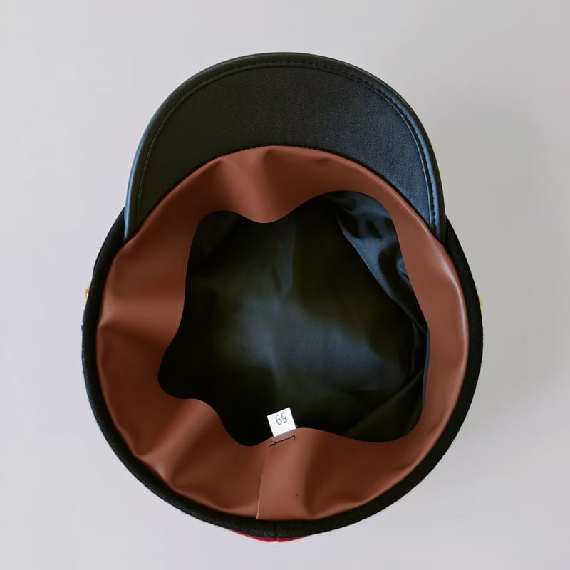 明治19年 旧日本軍 第二種兵下士官用 軍帽 制帽 赤 騎兵 明治十