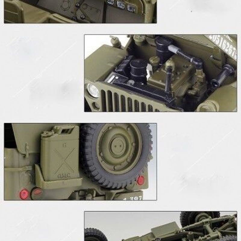1/18 1941 JEEP WILLYS MB US ARMY ミリタリー 軍用車両 緑 グ