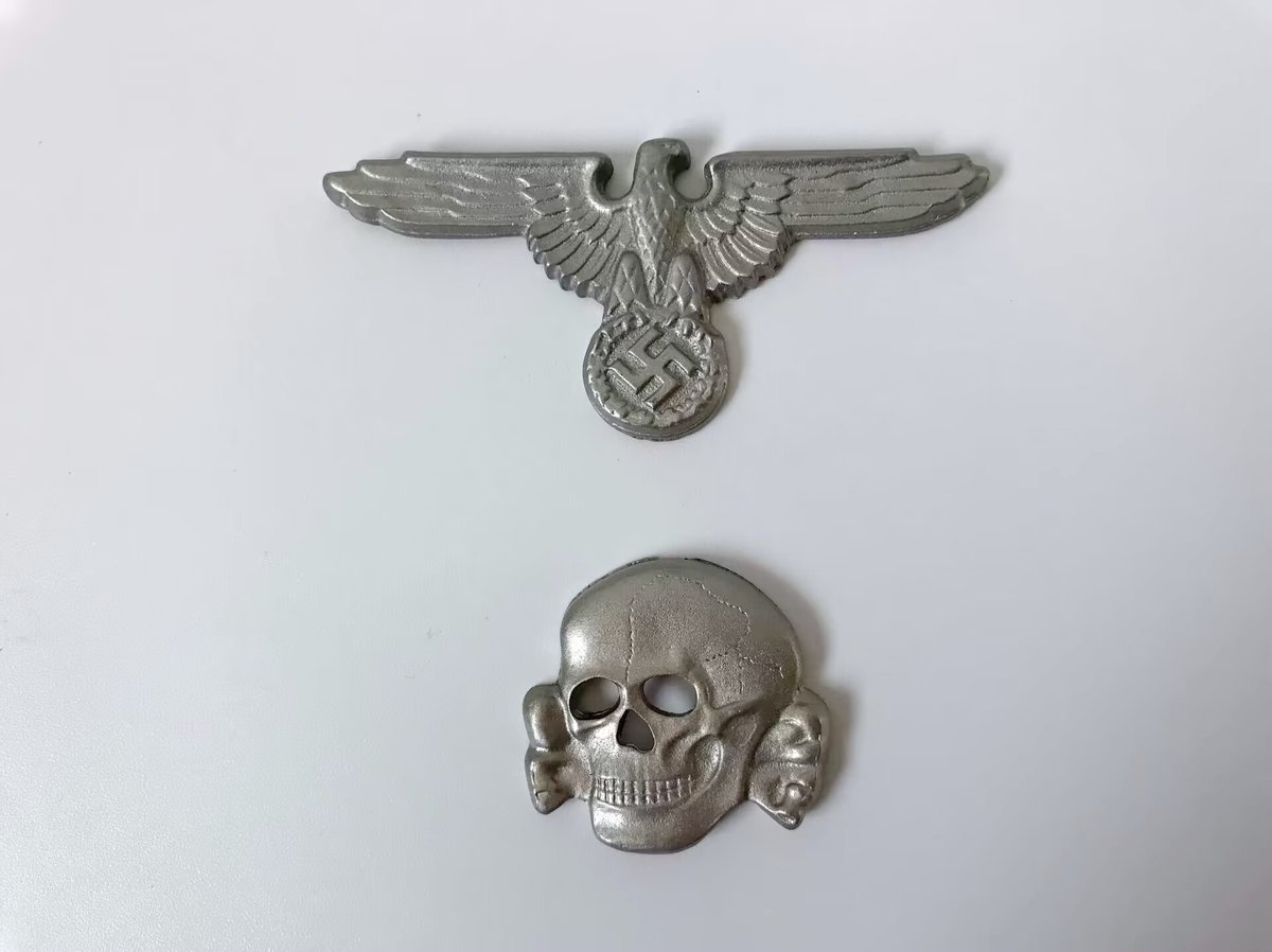 ⭐️希少⭐️ ドイツ空軍 士官用制帽 鷲章 58 白地 ヴィンテージ 軍物 ⭐️希少⭐️ ドイツ空軍 士官用制帽 鷲章 58 白地 ヴィンテージ