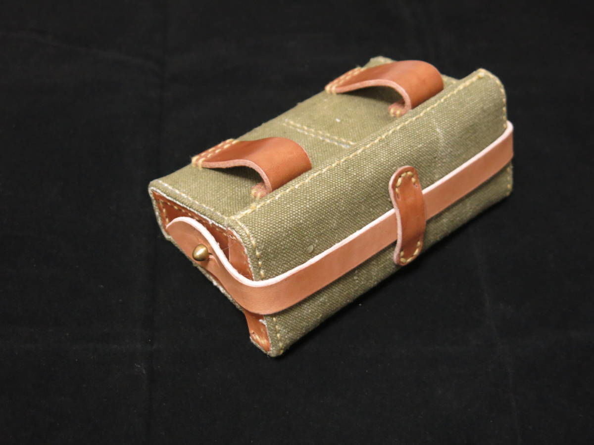 旧日本軍 キャンバス製弾薬盒 1個 精密複製 | MilitaryX's STORE