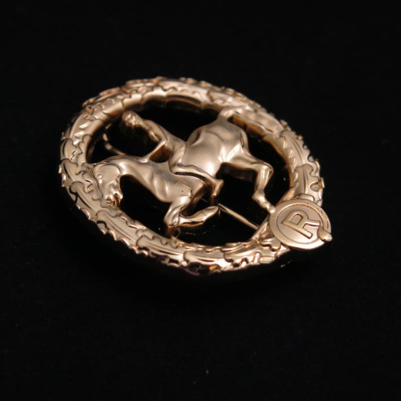 WW2 ナチスドイツ軍 馬術協会章 金章 精密複製 | MilitaryX's STORE