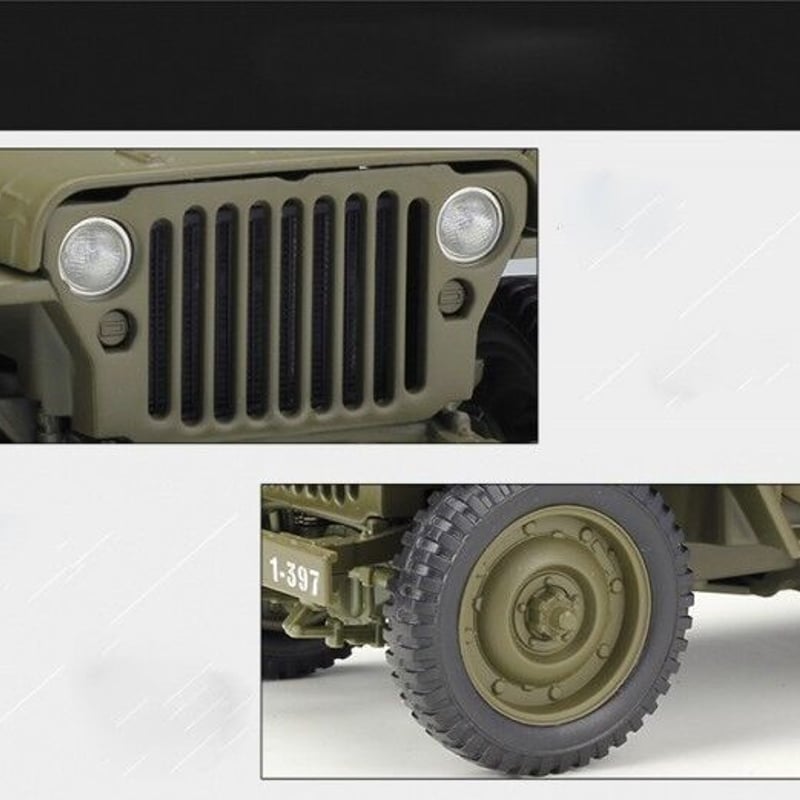 1/18 1941 JEEP WILLYS MB US ARMY ミリタリー 軍用車両 緑 グ
