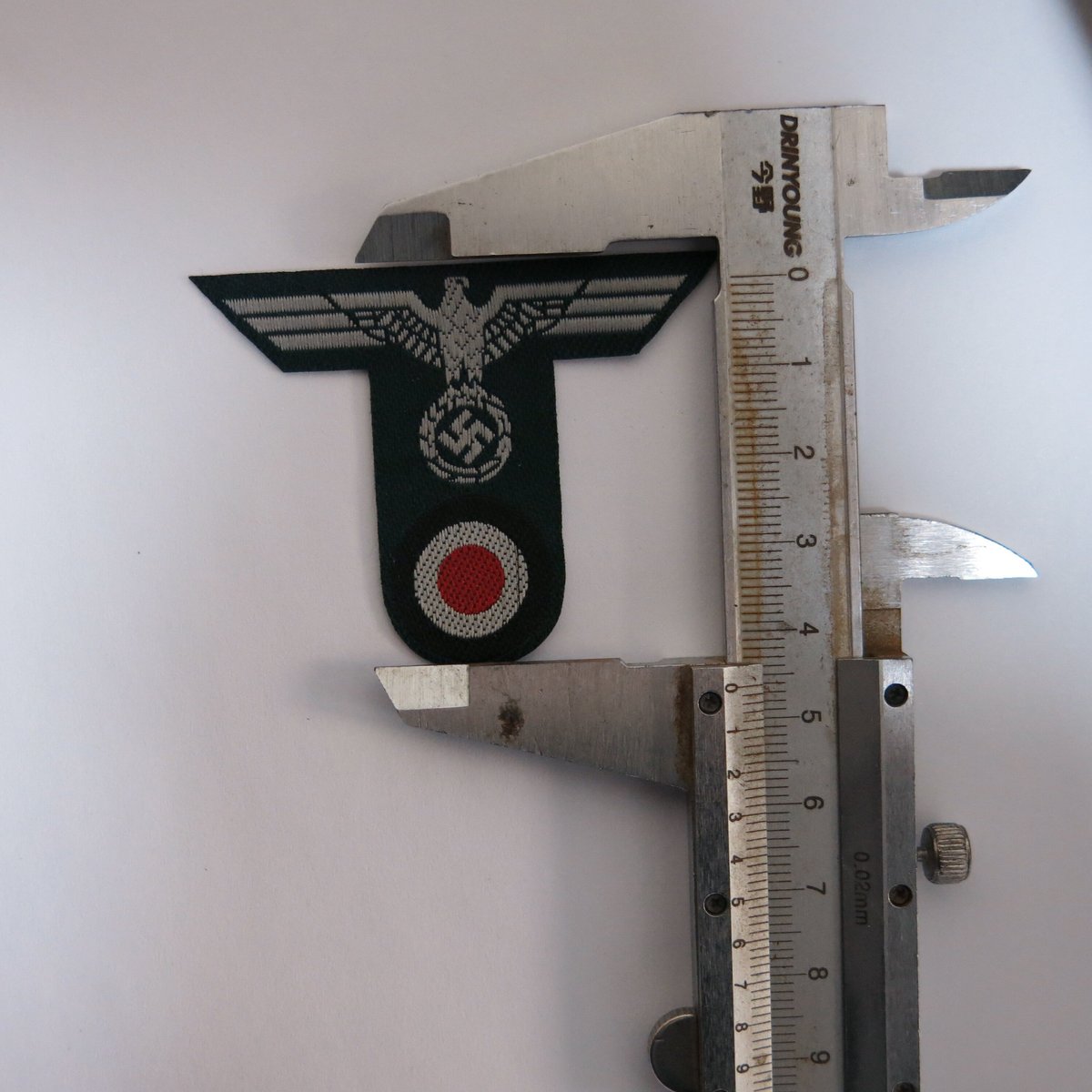 WW2ナチスドイツ軍 国防軍 初期型 陸軍山岳帽用 T型BEVO帽章 鷲