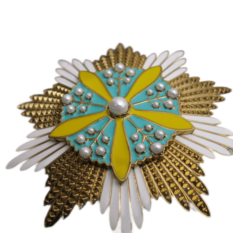 大勲位蘭花大綬章 副章 満州国 日本勲章 精密複製 | MilitaryX's STORE