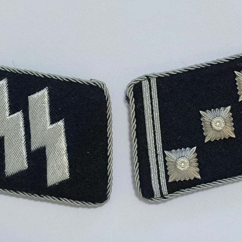 WW2 ナチスドイツ軍 SS 親衛隊 中尉襟章 複製品 | MilitaryX's STORE