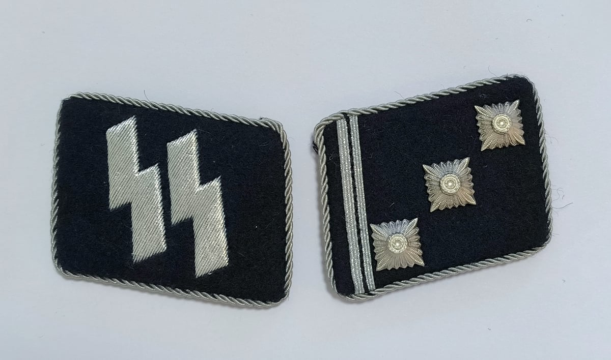 WW2 ナチスドイツ軍 SS 親衛隊 中尉襟章 複製品 | MilitaryX's STORE