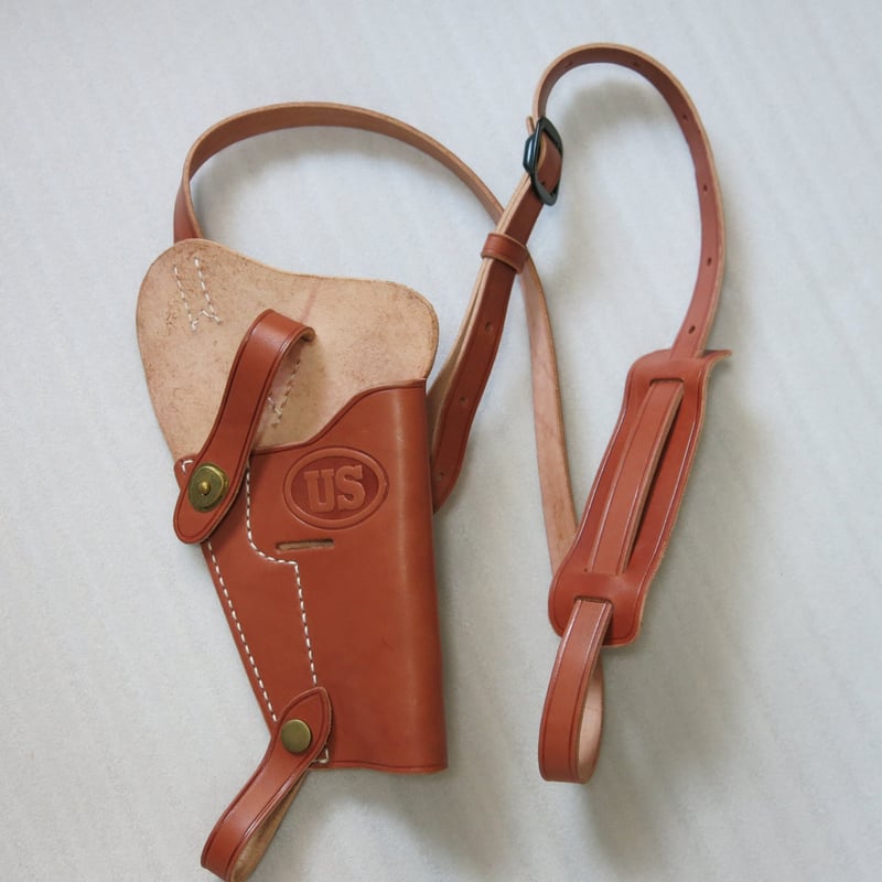 WW2 米軍 M-3 ショルダーホルスター 茶革 レプリカ | MilitaryX's STORE