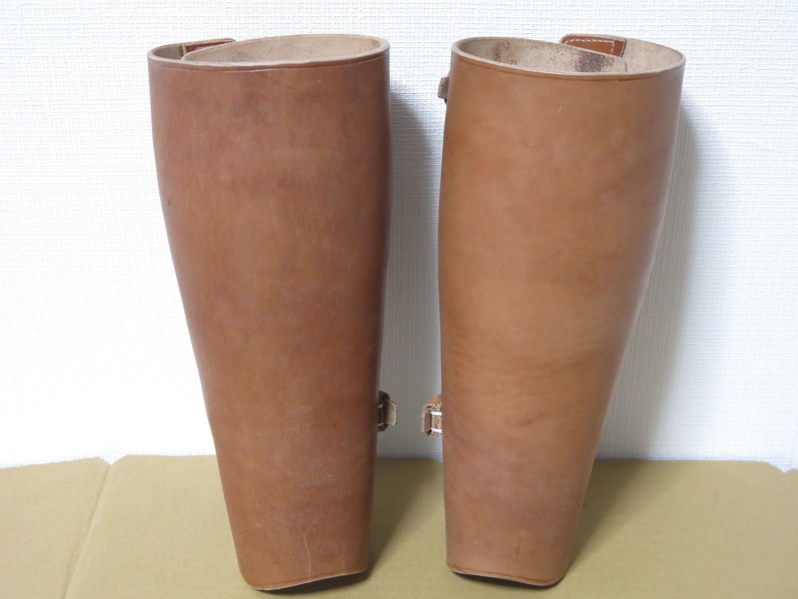 日本陸軍 二本締め 革脚絆 牛革製 茶色 精密複製 | MilitaryX's STORE