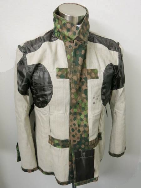 ナチスドイツ軍 武装親衛隊 WSS M44 DOT 迷彩戦闘服上着 兵用肩章付