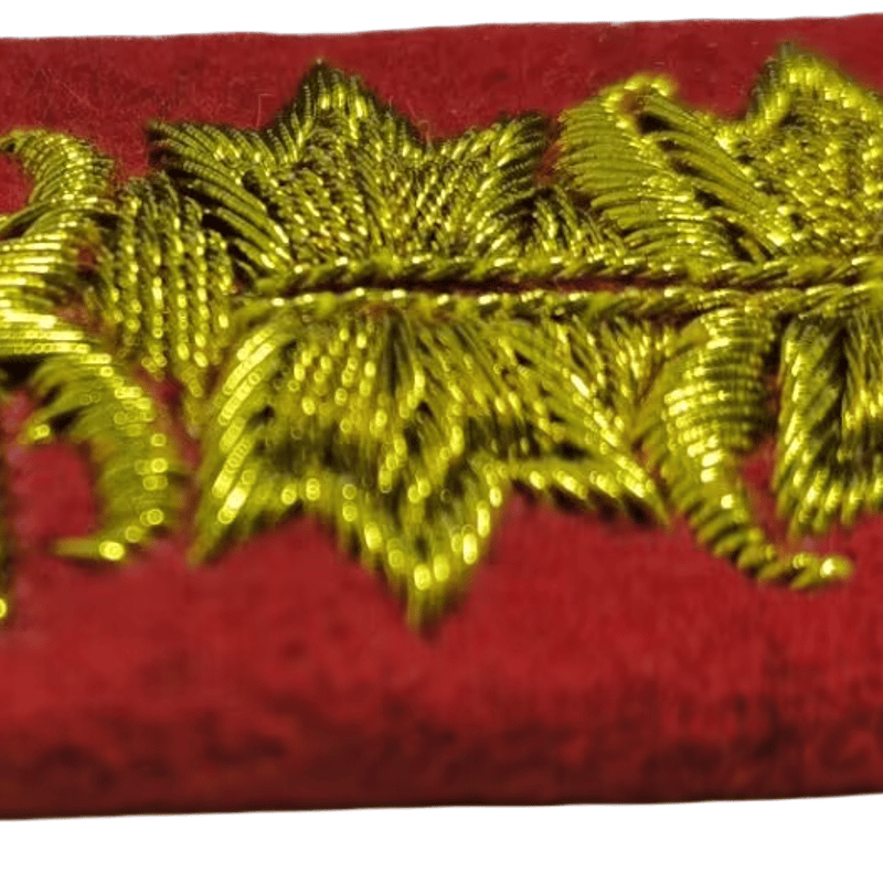 ⊞ドイツ軍＊勲章/徽章＊将官襟章（ＣＯＰＹ/複製品） WW2 ナチスドイツ軍 陸軍将官襟章 金モール刺繍 精密複製