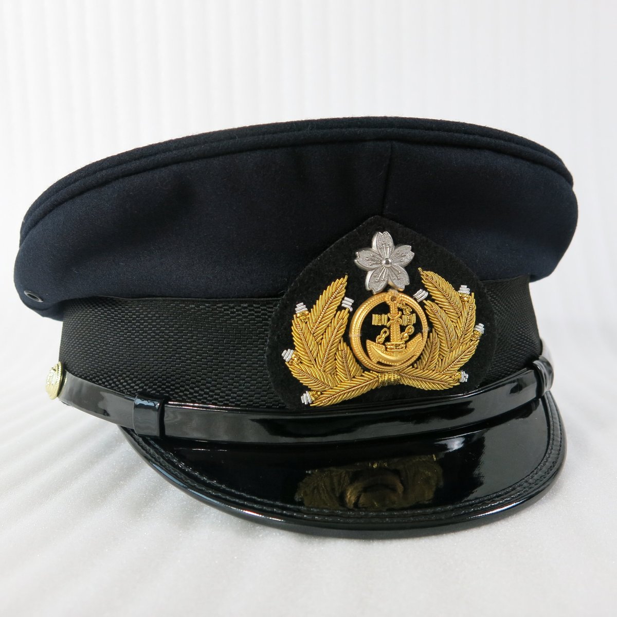 大日本帝国海軍　士官軍帽　制帽　56cm 複製品 日覆付 Amazon.co.jp: WW2 大日本帝国海軍 士官軍帽 前章付 日覆付 精密