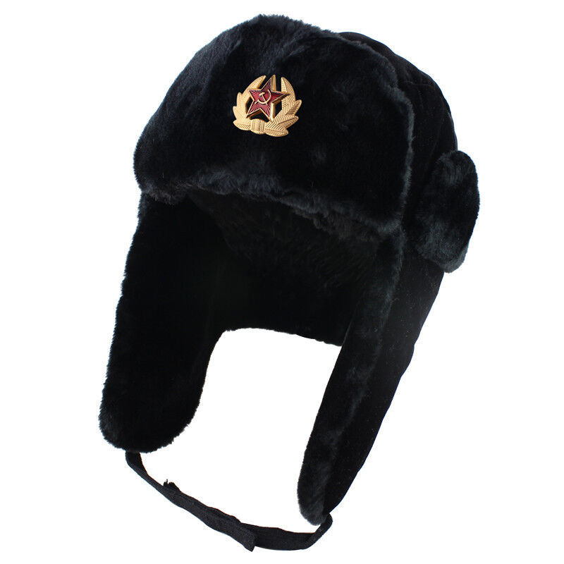 旧ソ連軍ウシャンカ 防寒帽 ロシア軍毛皮帽 ロシアン帽 26000円の品