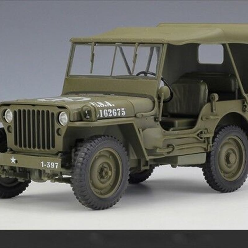 1/18 1941 JEEP WILLYS MB US ARMY ミリタリー 軍用車両 緑 グ...