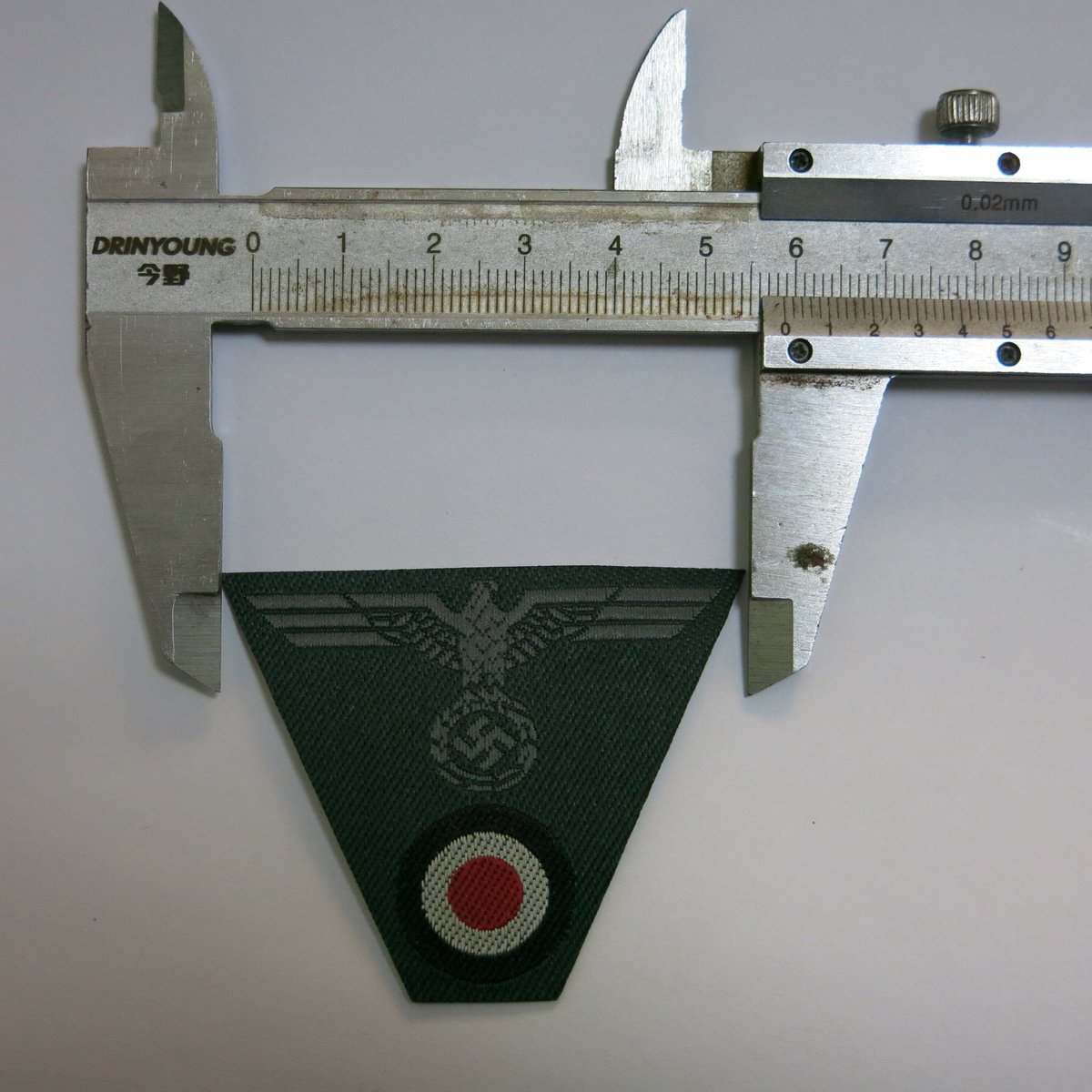 WW2ナチスドイツ軍 国防軍 初期型 陸軍山岳帽用 T型BEVO帽章 鷲