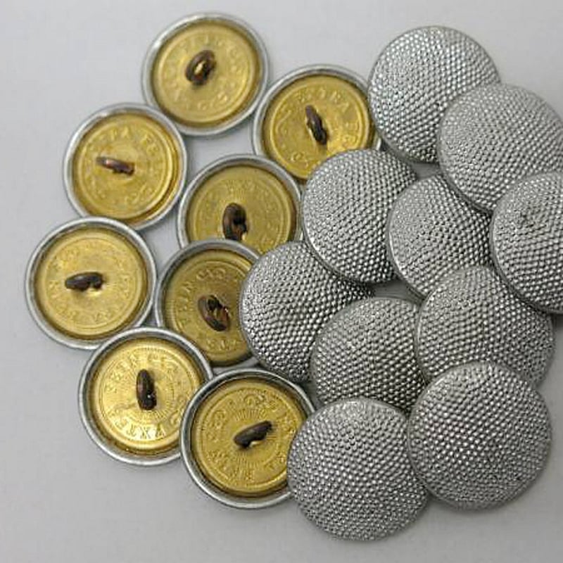 WW2 ナチスドイツ軍 コート用 金色 銀色 釦ボタン 直径21mm