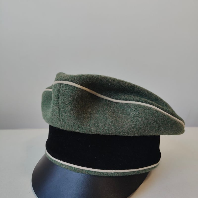WW2 ナチスドイツ軍 WSS 武装親衛隊 歩兵 将校用クラッシュキャップ